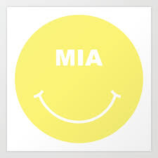 Miami Smiley Face Art Print By