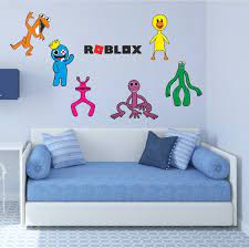 Wall Stickers 6 Set Roblox Game Rainbow