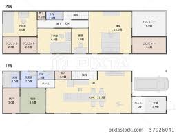 Narrow House Floor Plan With Floor