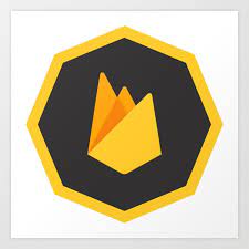 Firebase Logo Yellow Dark Grey No Sql