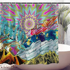 Colorful Psychedelic Shower Curtain