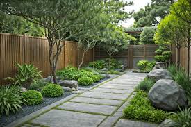 Zen Style Designed Outdoor Garden With