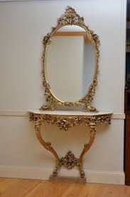 Antique Console Table Mirror For