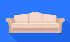 Living Room Sofa Icon Flat Ilration