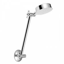 Chrome Shower Head And Arm With Swivel