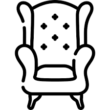 Wingback Chair Special Lineal Icon