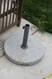 Diy Patio Umbrella Stand Hide The Ugly