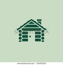 Log Cabin Camping Home Graphic Icon