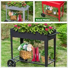 Raised Planter Box With Legs Outdoor