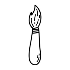 Hand Drawn Doodle Paint Brush Vector