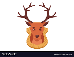 Deer Head Taxidermy With Antlers Hang