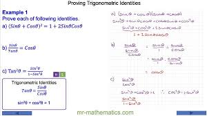 Proving Trigonometric Identities Mr