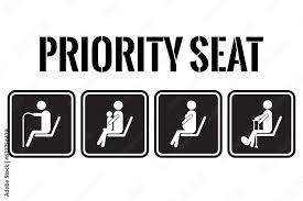 Seat Priority Icon Seating People With