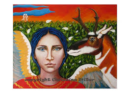 Garden Angel And Pronghorn Antelope