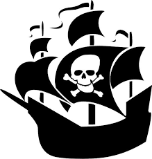 Free Pirate Ship Silhouette Png Image
