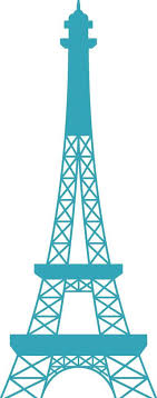 Flat Ilration Of Eiffel Tower Icon