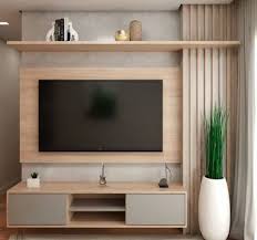 Wall Mount Wooden Tv Unit Cabinet For