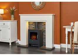 Acantha Rimini White Marble Fireplace