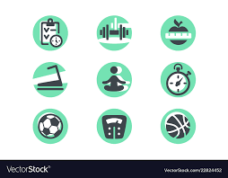 Diet Ball Weight And Planning Vector Image