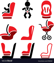 Baby Car Seat Icons Toddle Safe
