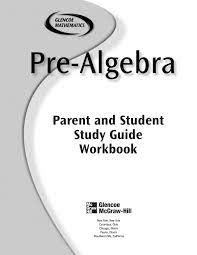 Pre Algebra Student Pa Study Guide