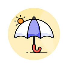 An Umbrella Icon Represents Protection