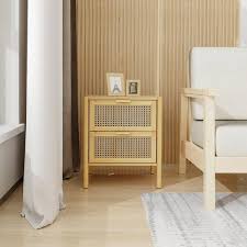 Natural Beige Bamboo Linen Cabinet