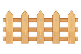 Garden Fence Cartoon Wooden Plank Farm