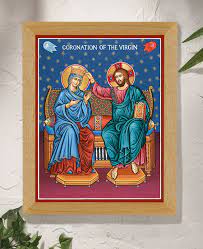 Hand Painted Icons Of The Virgin Mary