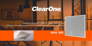 clearone bma 360 ceiling microphone system