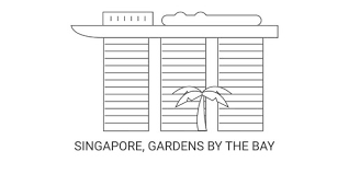 Gardens By The Bay Singapore Vector