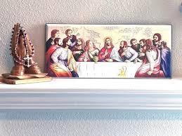 Last Supper Wall Icon Silver Plated