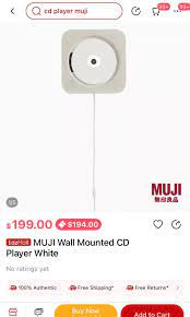 Muji Wall Mounted Cd Player With Stand