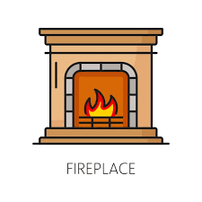 Fireplace Icon Vector Images Over 21 000