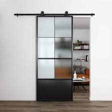 Black Steel Sliding Barn Door