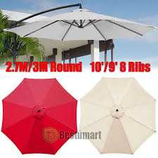 10ft Umbrella Replacement Canopy 8 Ribs