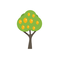 Lemon Tree Icon Flat Vector Garden