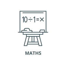 Maths Vector Line Icon Linear Concept