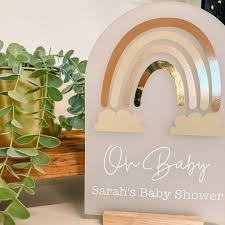 Acrylic Baby Shower Sign Acrylic Arch