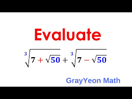 Evaluating Radicals Nice Radical