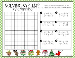 Systems Of Equations Graphing Linear