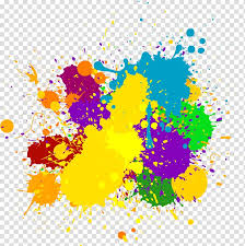 Multicolored Paint Splash Color