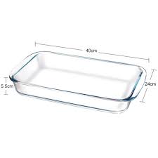 Glass Baking Tray 2100ml Oven Safe