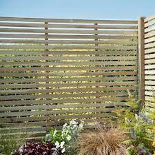 Forest Contemporary Slatted Fence Panel