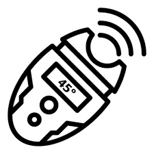 Fever Digital Thermometer Icon Outline