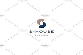 S Letter House Logo Vector Icon