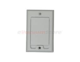 standard central vacuum inlet white