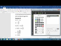 Solving Exponential Functions Using The