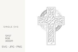 Celtic Cross Logo Icon Graphic By