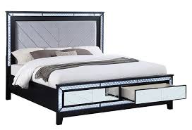 Black Mirror 3 Pc King Storage Bed